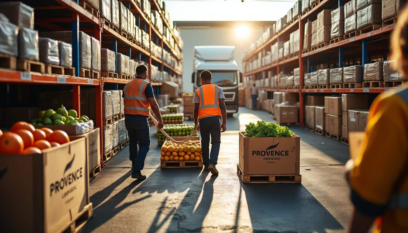 Illustration: Comment fonctionne la plateforme logistique de Sorgues dans la coopérative agricole Provence Languedoc ?