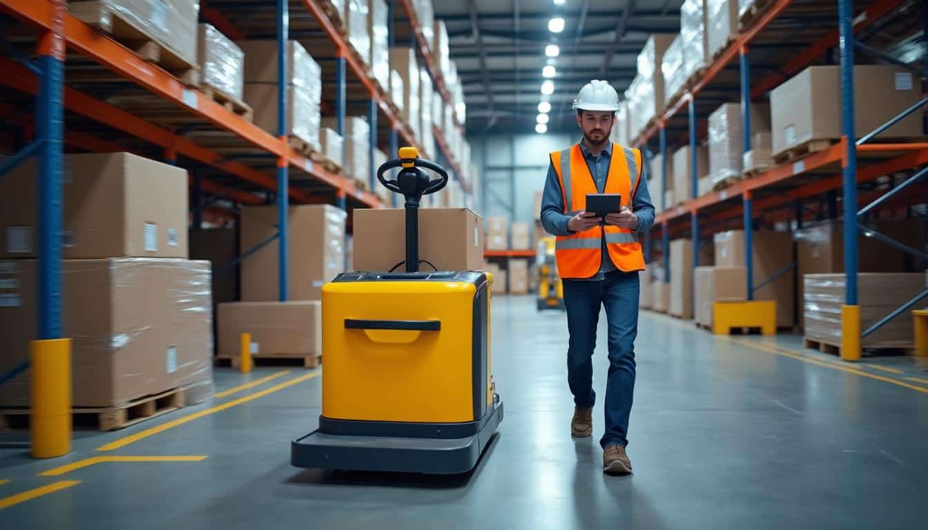 Illustration: Les lieux d’exercice et matériels utilisés par le technicien logistique d’entreposage