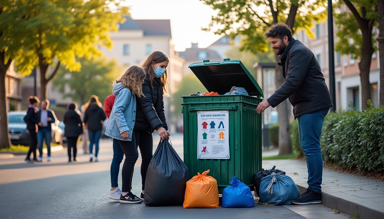 Illustration: Comprendre l’utilité du conteneur à textile pour vos vêtements usagés