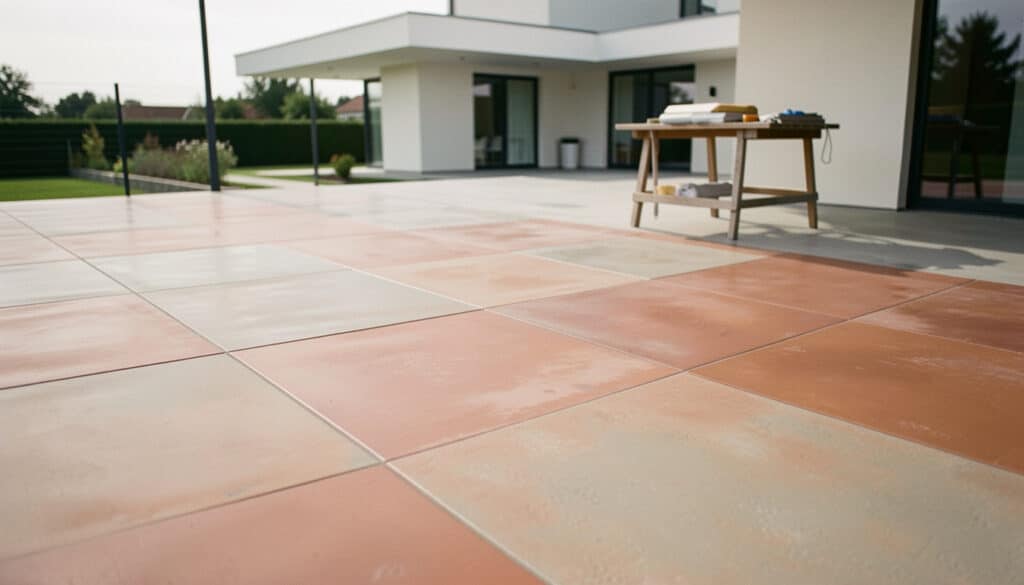 Béton teinté : usages, teintes, pose et entretien